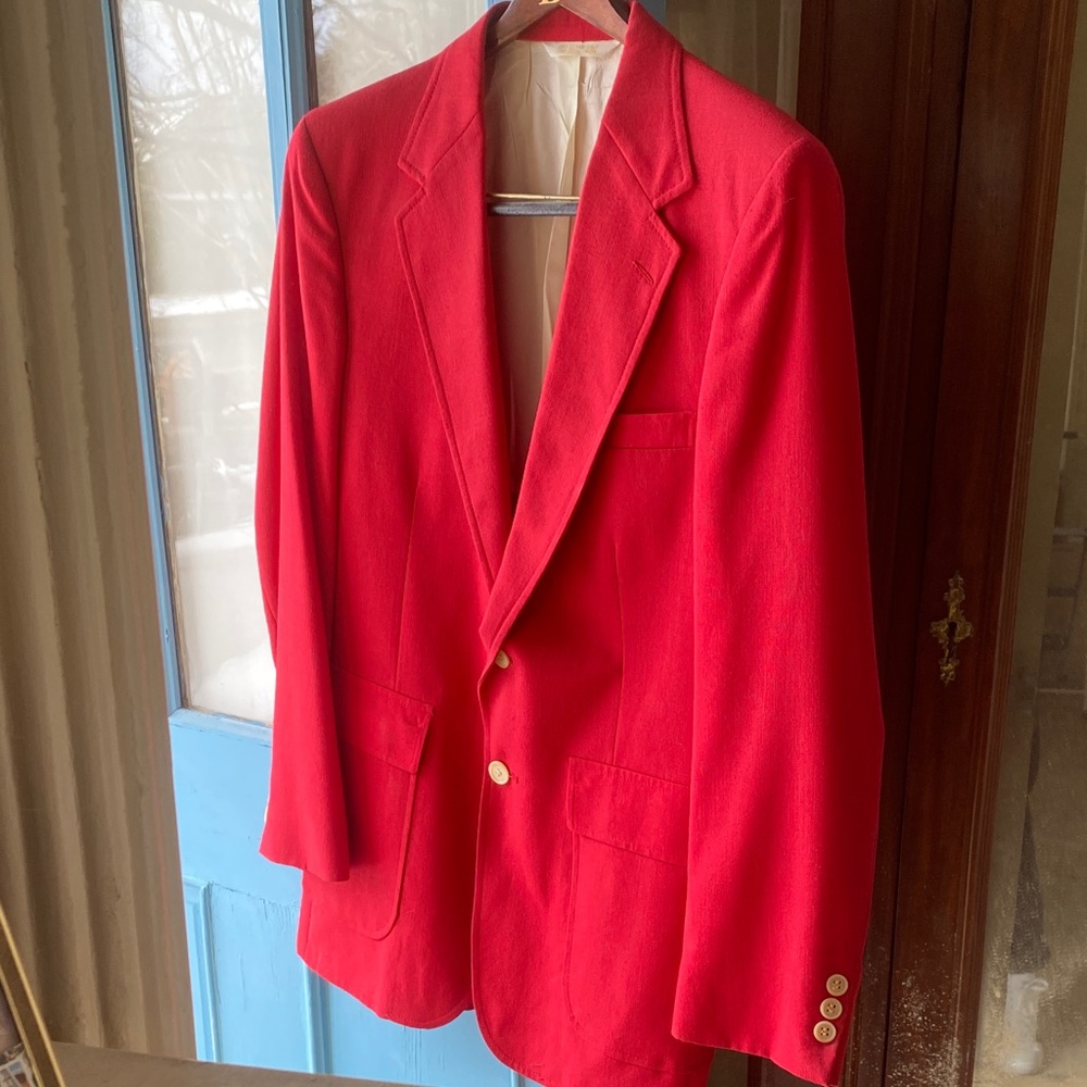 Classic Red Men's Blazer